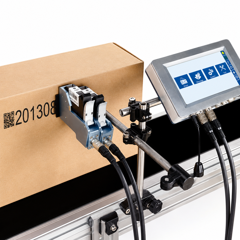 BI-02 Double Head Inkjet Printer